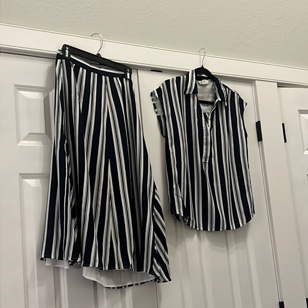 Club Monaco Blouse & Skirt